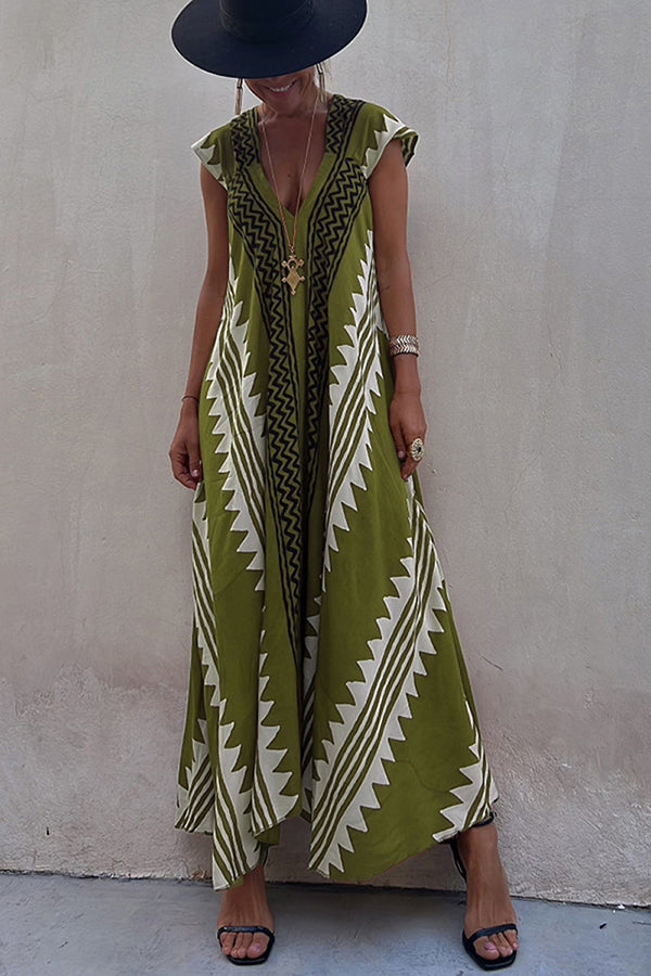 Ethnic Flowy Maxi Dress for Women