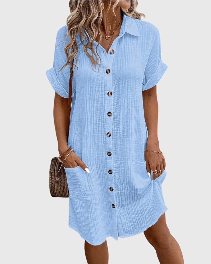 Relaxed Fit Dress – Breathable Fabric & Flattering Silhouette