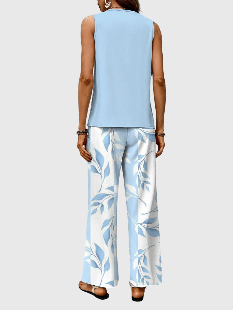 Relaxed Fit Summer Elegant 2-Piece Summer Set – Soft Touch Fabric