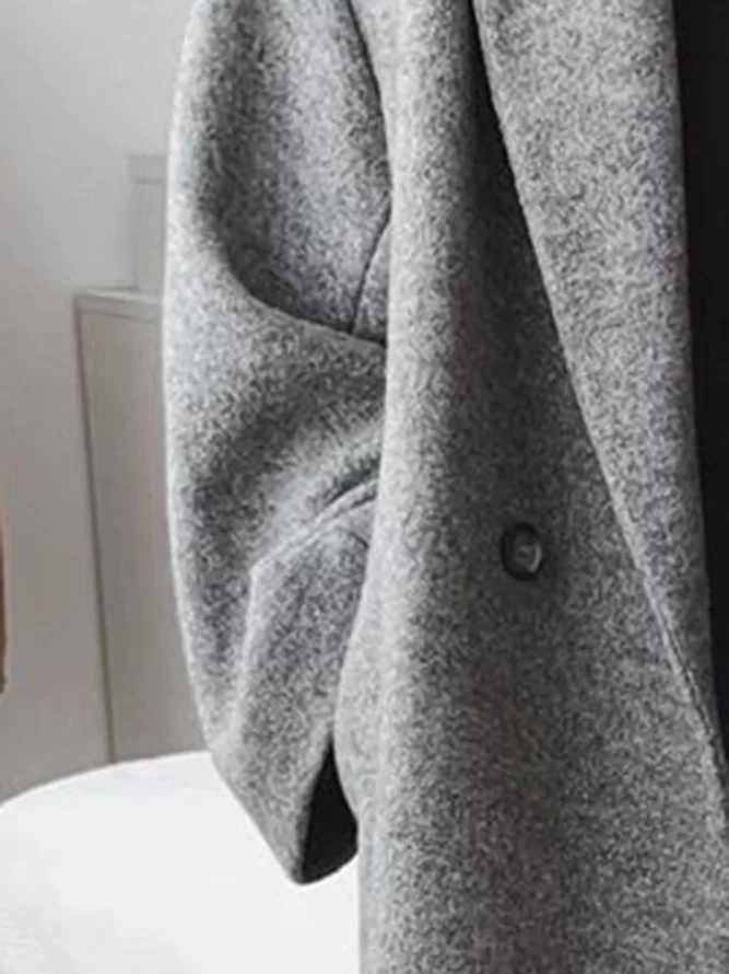 Celia Wool Blend Women's Coat – Long, Elegant & Modern Oversized Fit