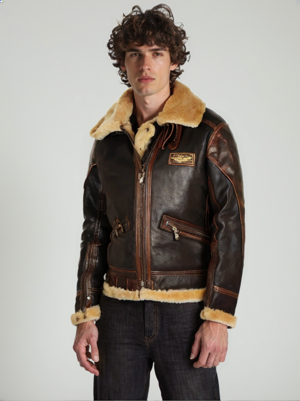 Gian Men's Jacket – Trendy Modern & Comfortable Aviator Jacket with Timeless Style