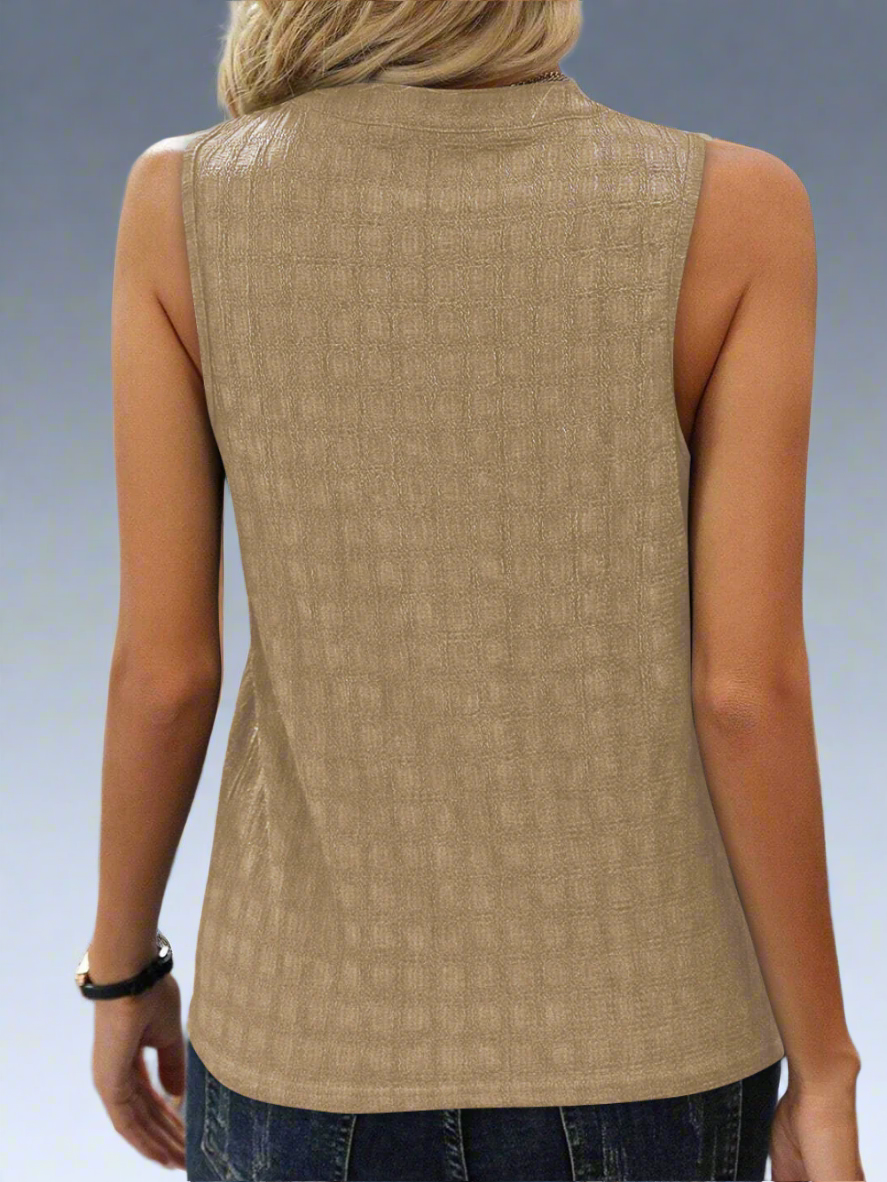 Ava Haut Femme – Lightweight Sleeveless Top in Stretch Fabric with Elegant & Versatile Cut