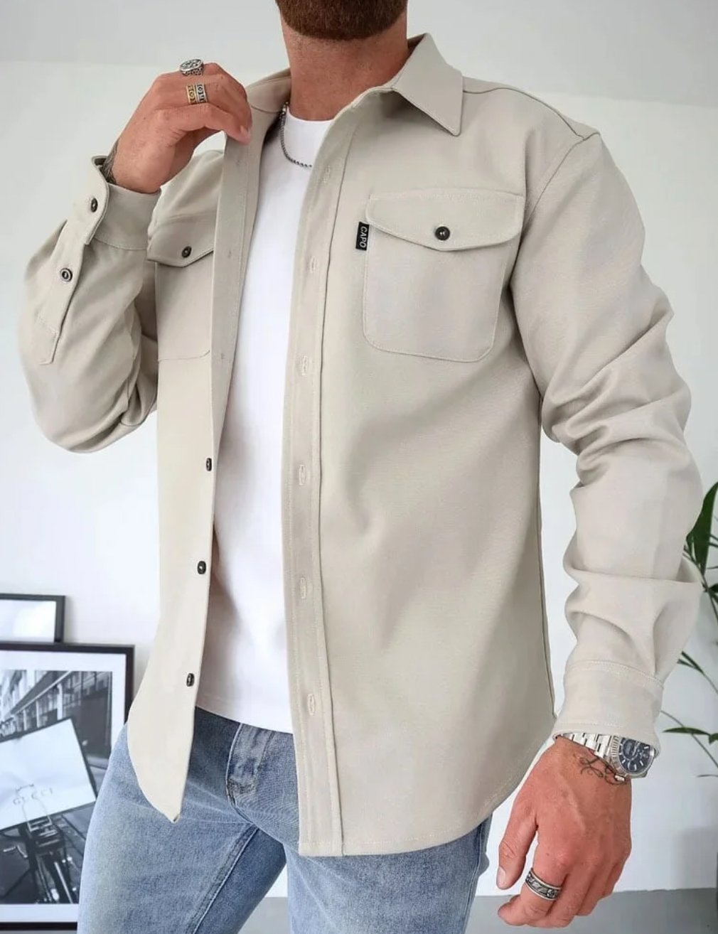 Maxim Men's Shirt – Elegant Shirt in Premium Cotton for Autumn & Casual Occasions
