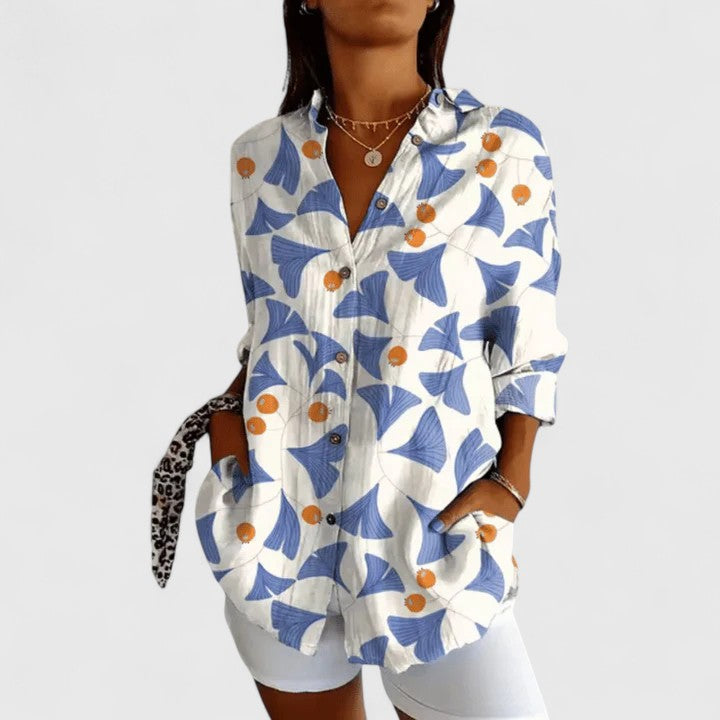 Floral Relaxed Fit Women's Top – Timeless Flattering Fit