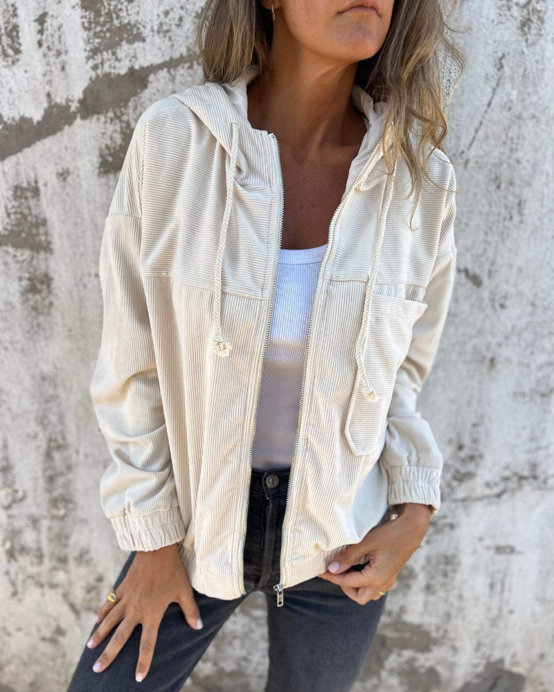 Zipped Velvet Jacket Danna Women – Warm, Stylish and Comfortable with Hood