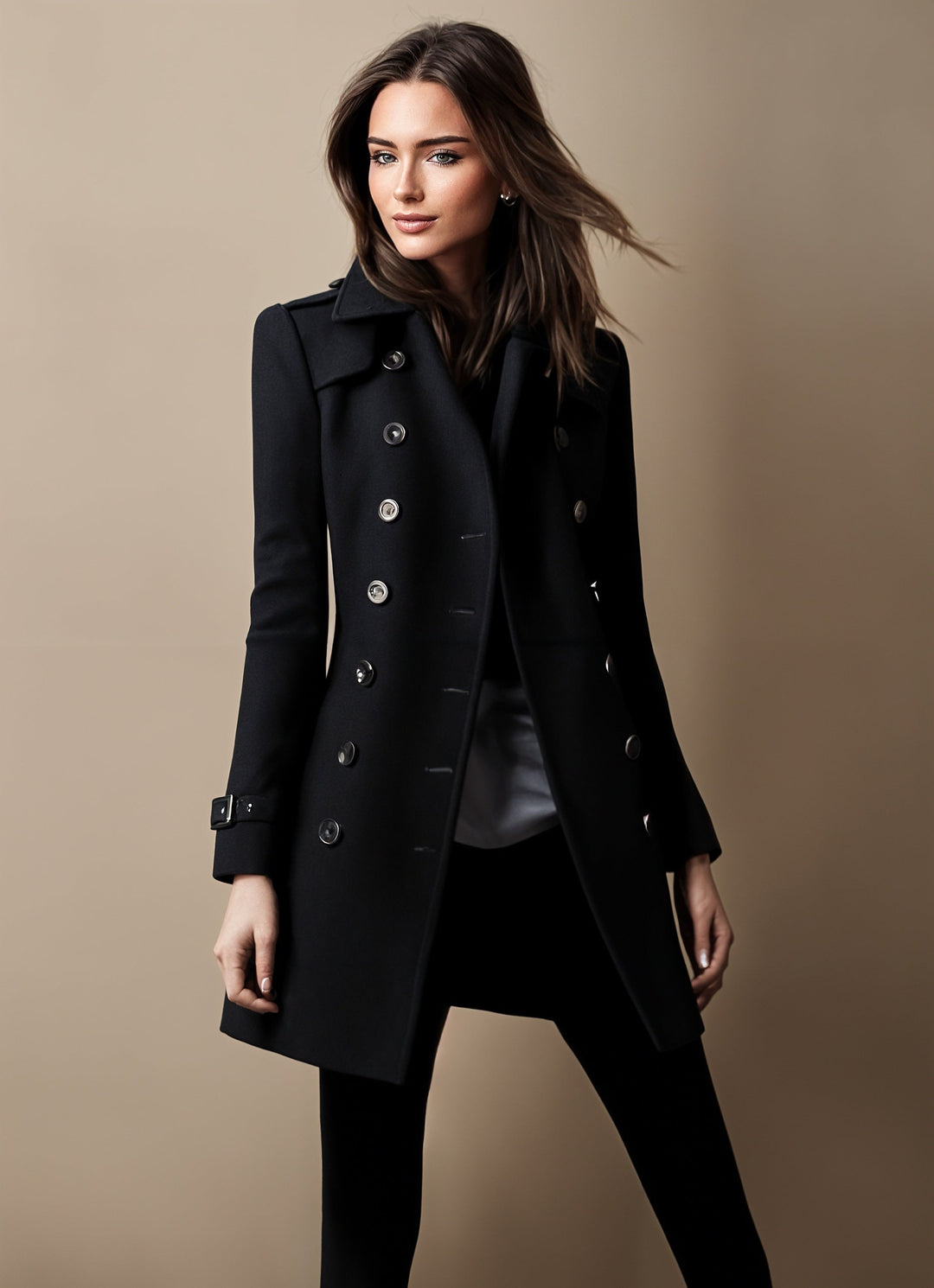 Josephine Women's Coat – Elegant Coat with Classic Collar & Versatile Chic Cut