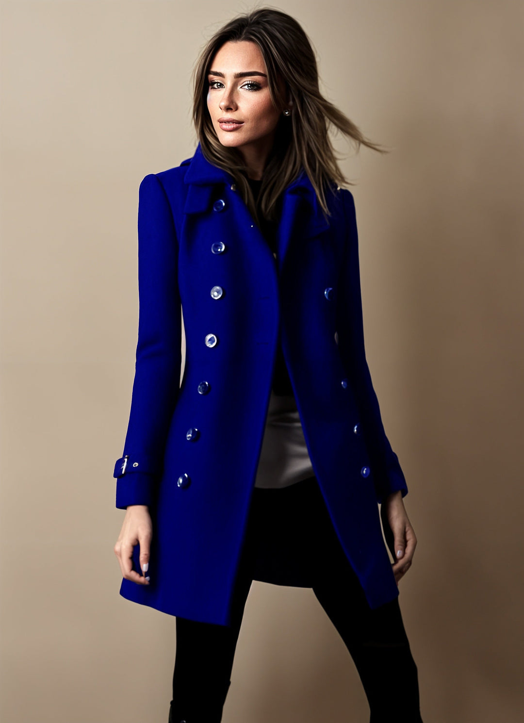 Josephine Women's Coat – Elegant Coat with Classic Collar & Versatile Chic Cut