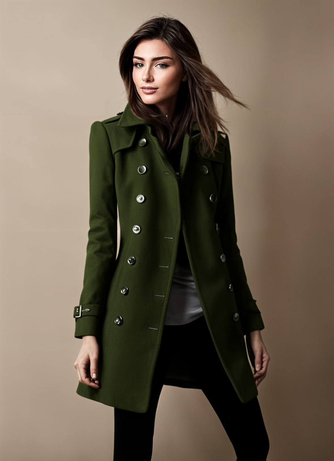 Josephine Women's Coat – Elegant Coat with Classic Collar & Versatile Chic Cut