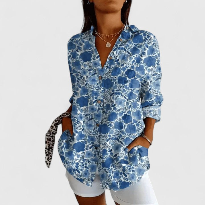 Floral Relaxed Fit Women's Top – Timeless Flattering Fit