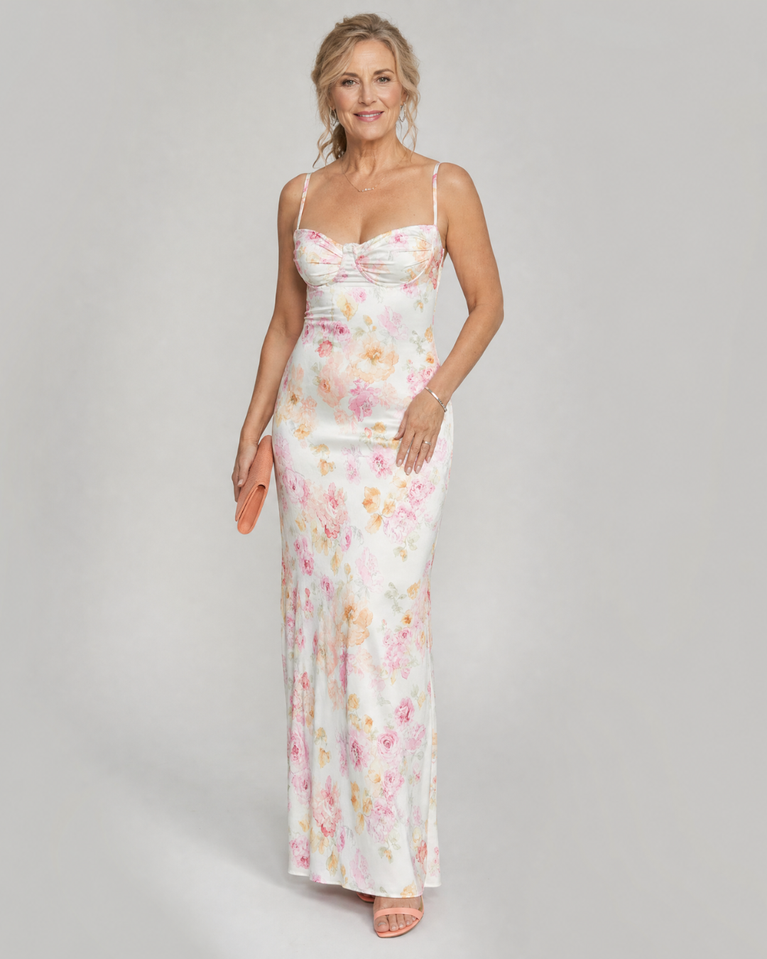 floral bodycon maxi dress Colia
