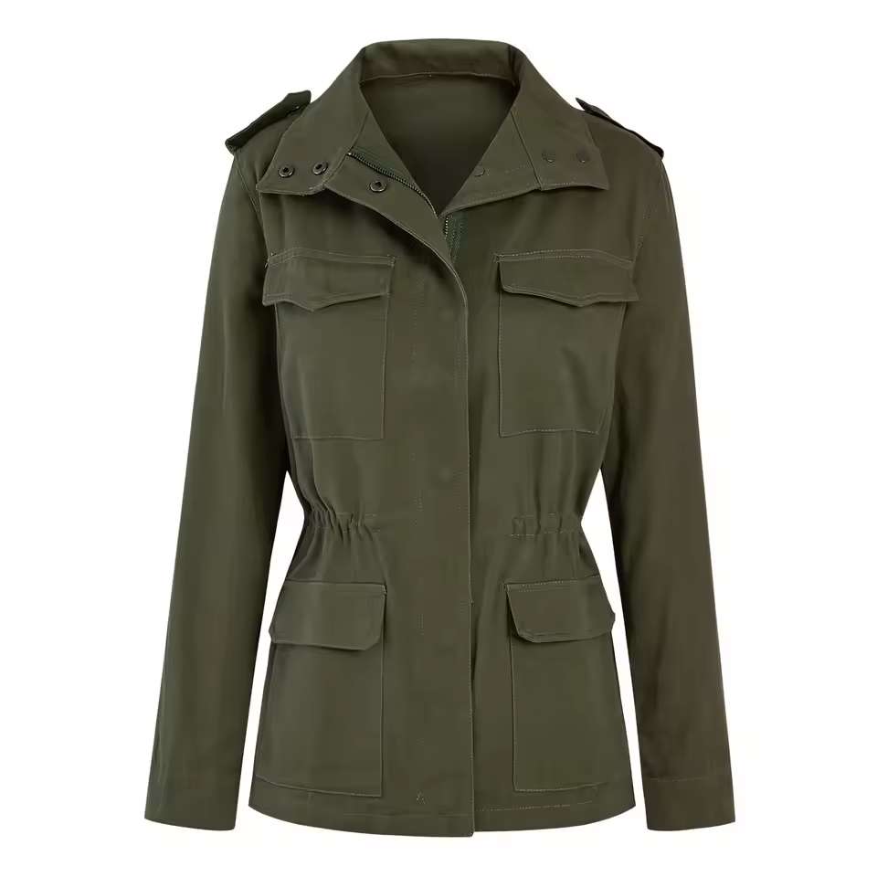 Danna Lightweight Women's Jacket – Mid-Season Jacket with Hood & Comfortable Straight Cut