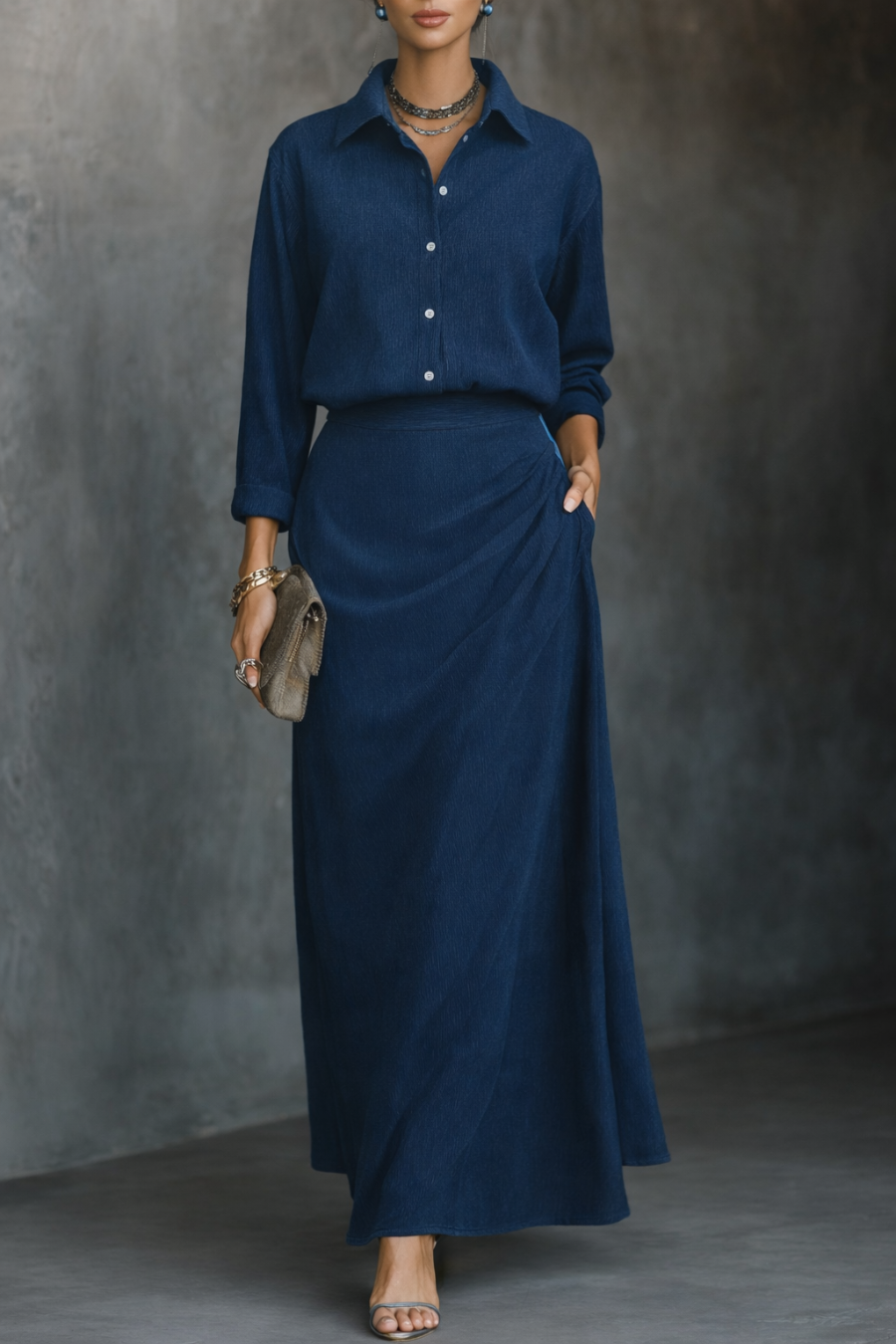 Sara™ || Elegant set with long skirt