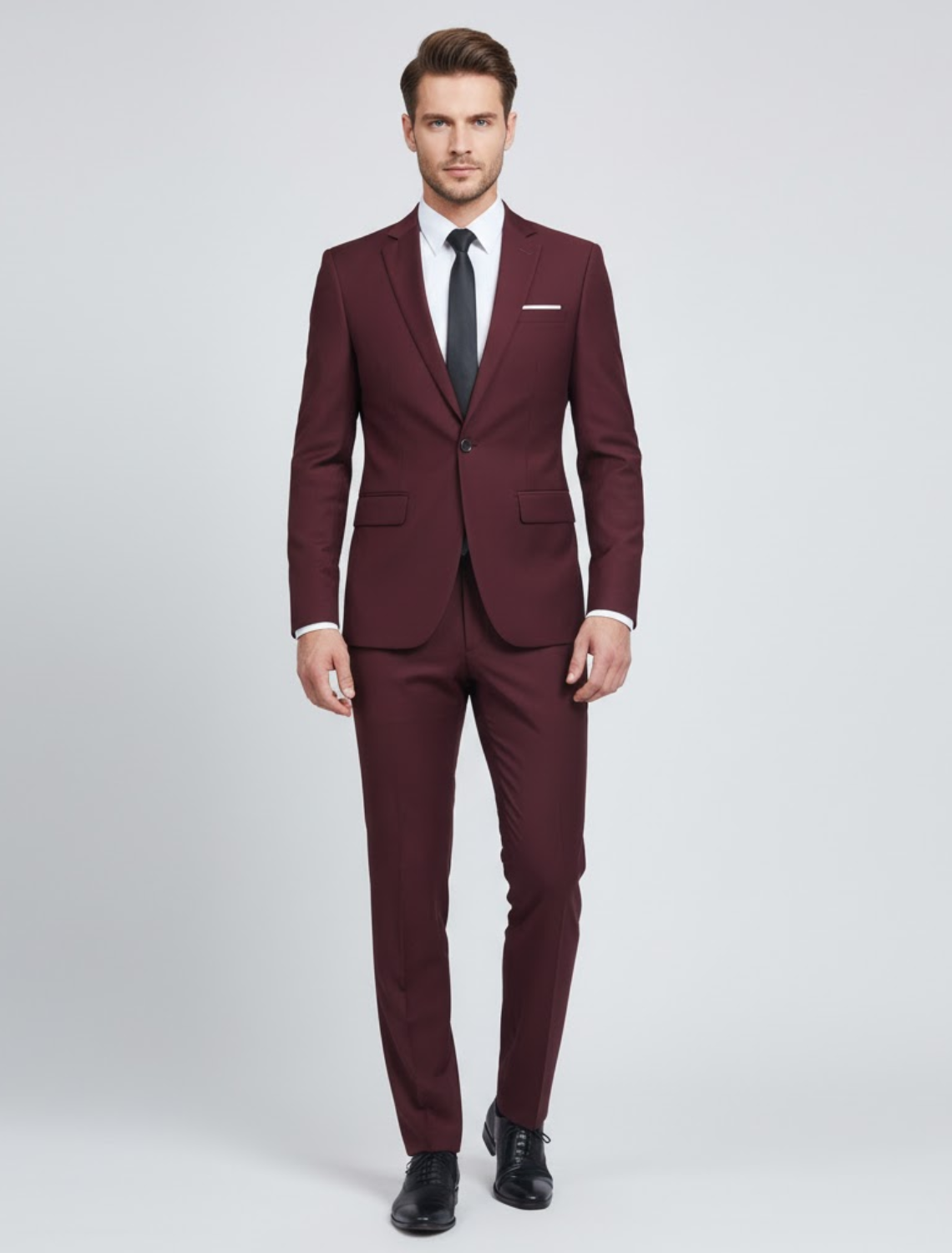 Men’s Casual Two-Piece Suit – Smart Tailored Fit with Modern Elegance