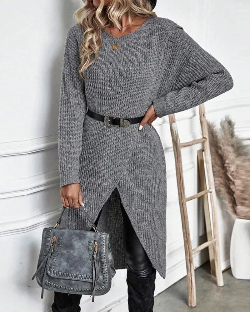 Sylvia Women's Sweater – Long Elegant & Comfortable Sweater with Timeless Style for Winter