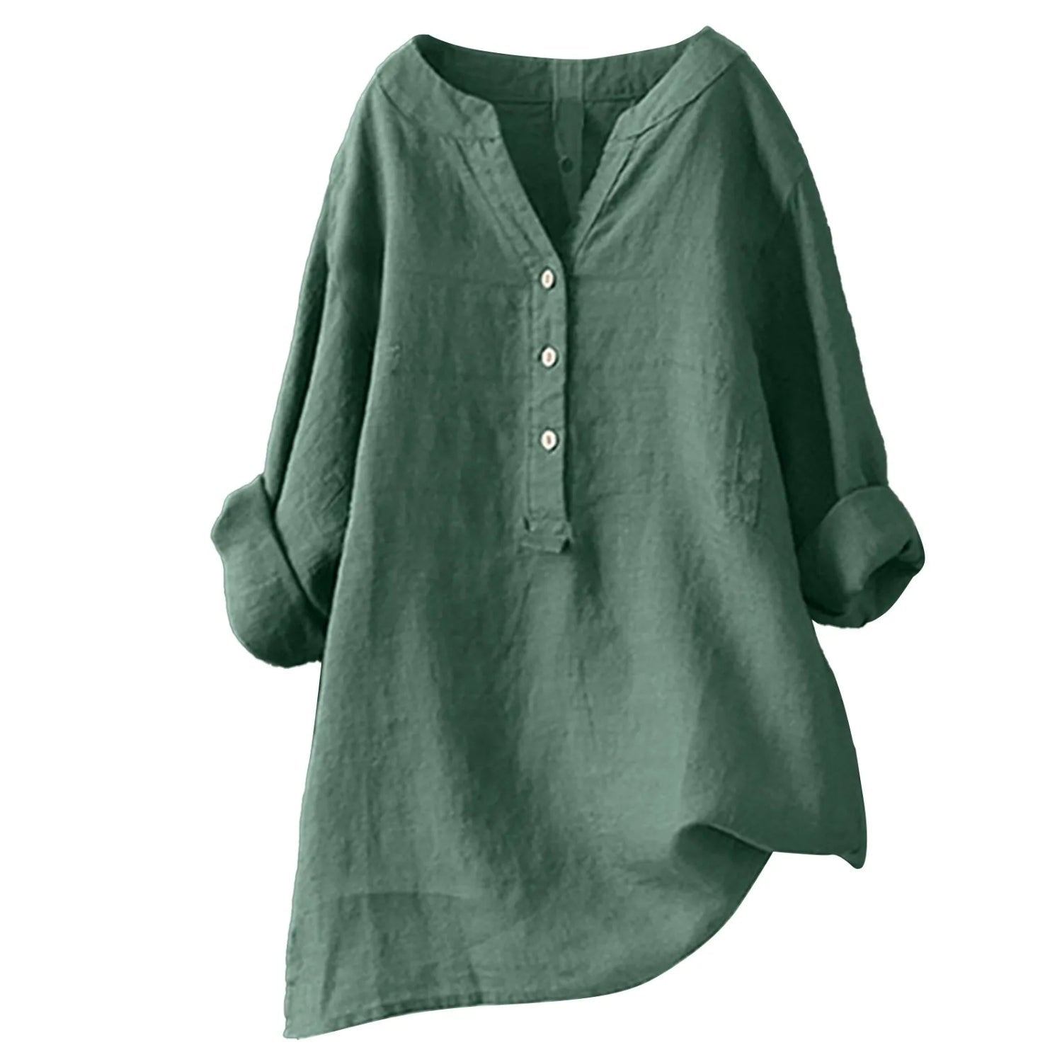 Crimson Blouse Femme – Lightweight and Breathable Fabric, Intense Red V-Neck & Versatile Style