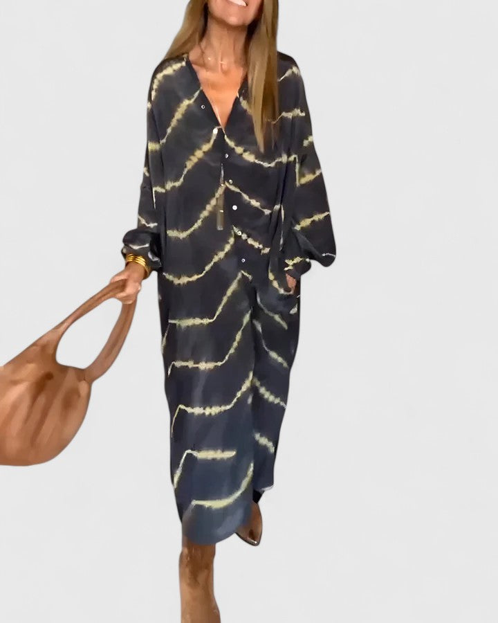 V-Neck Boho Maxi Dress – Lightweight Feel & Flattering Silhouette