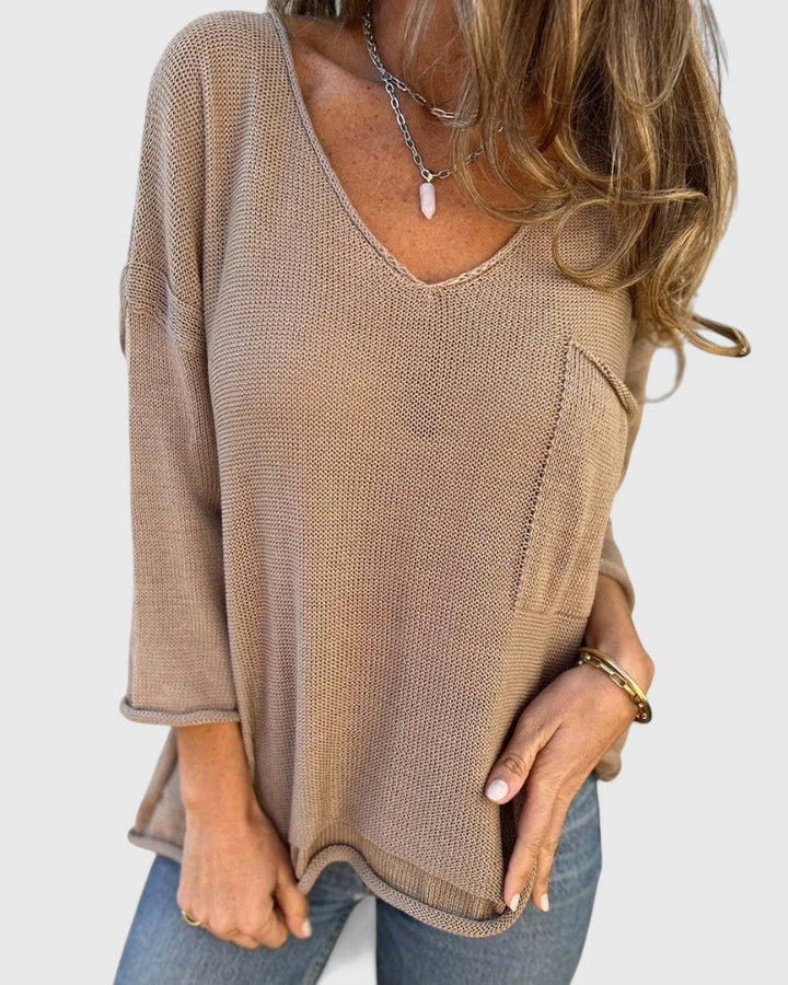 V-Neck Women's Top – Lightweight Feel & Flattering Silhouette