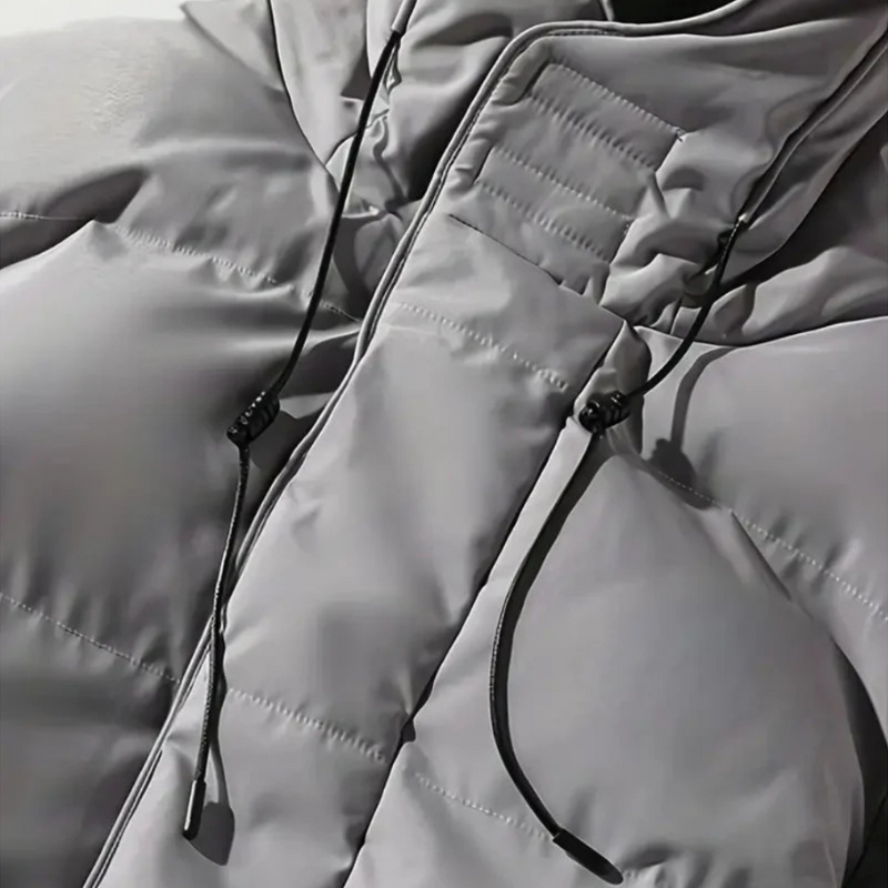 Arlo Men's Long Puffer Coat – Warm Winter Down Jacket with Hood & Protective Cut