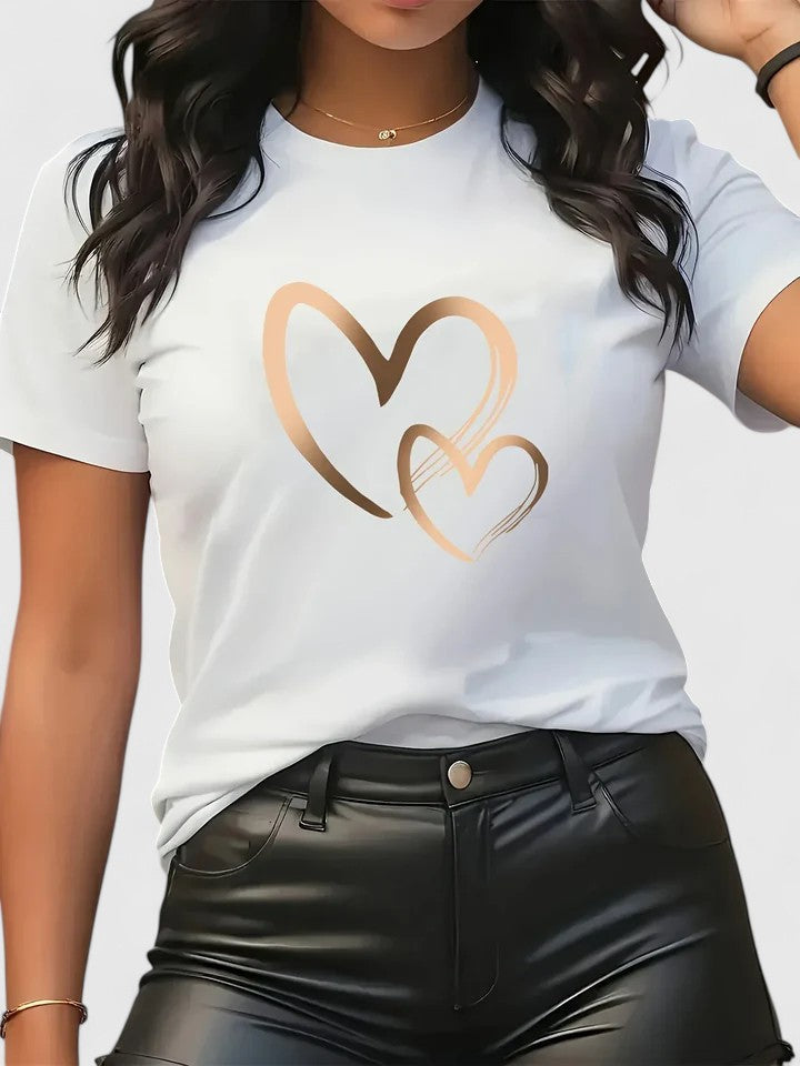 Denim Short Sleeve Comfortable Short Sleeve T-Shirt – Flattering Silhouette & All-Day Comfort