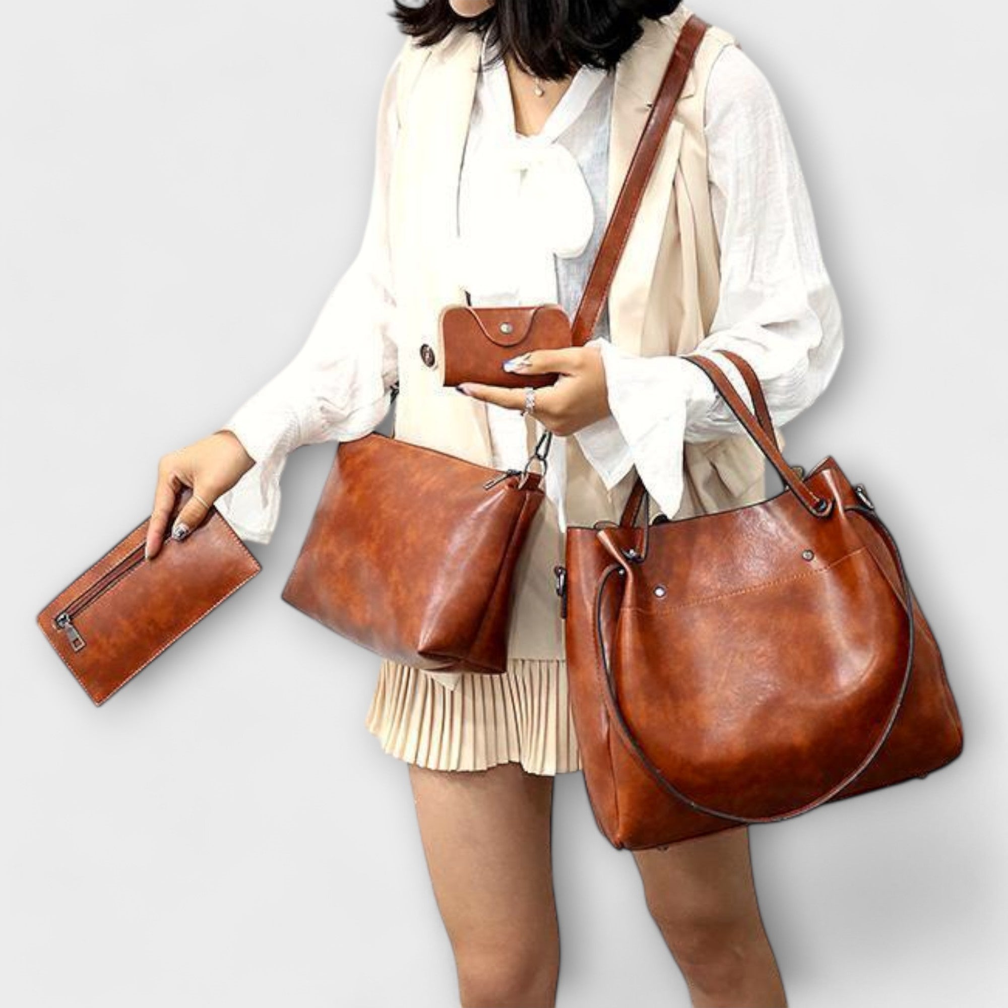 Annie | 4-Piece Vintage Bag Set