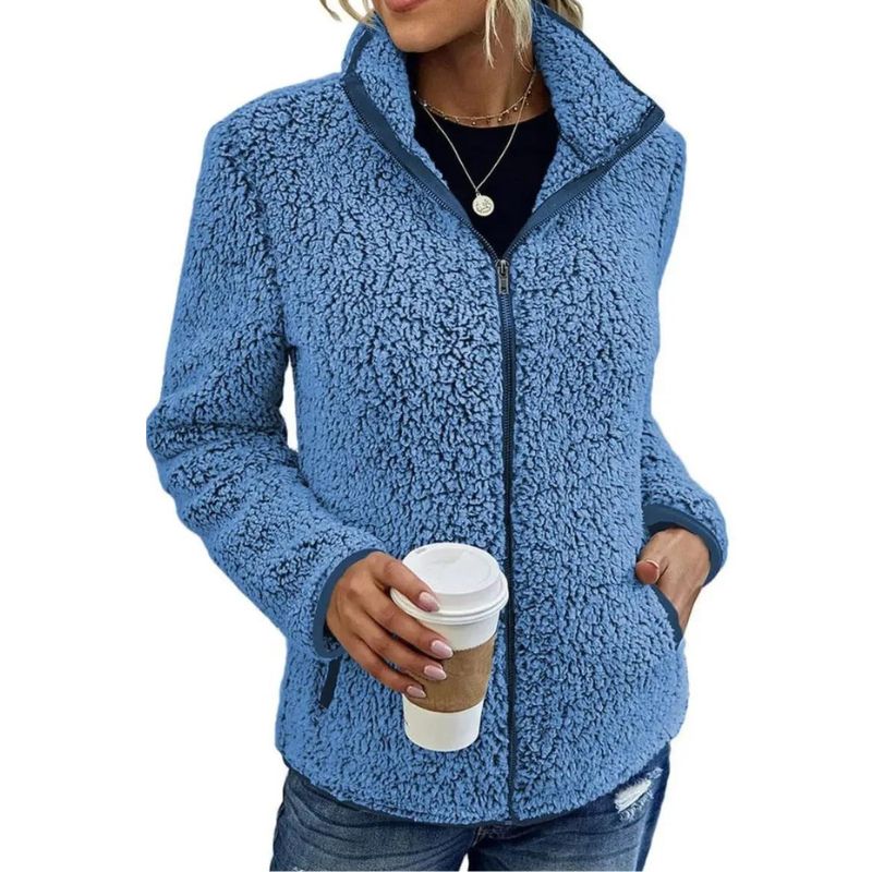 Yuna Women's Jacket – Soft & Warm Fleece Jacket with Casual and Elegant Style