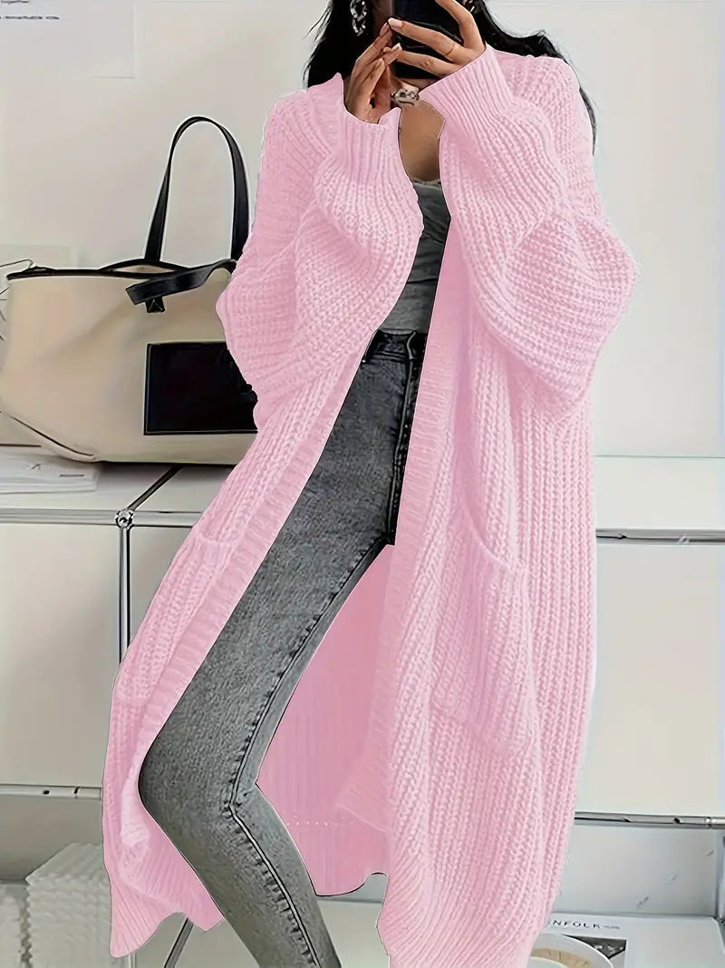 Marina Gilet Woman – Long Soft & Elegant Knitted Vest for Autumn with Comfortable Fit