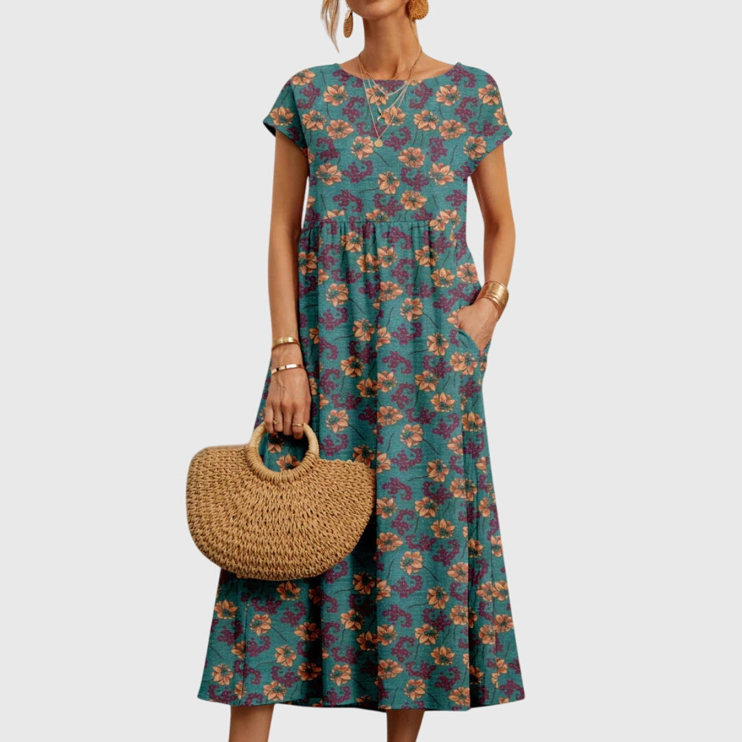 Floral Relaxed Fit Dress – Soft Touch Fabric