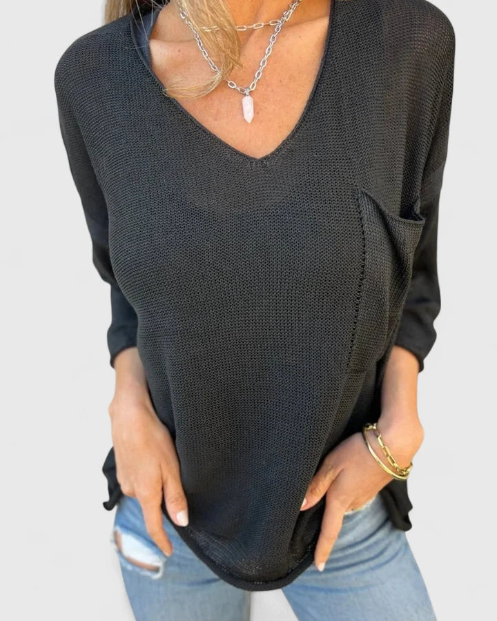 V-Neck Women's Top – Lightweight Feel & Flattering Silhouette