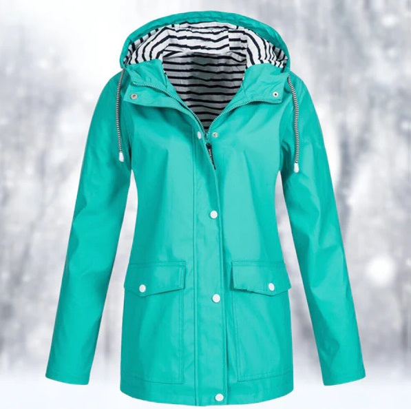 Rivka Waterproof Jacket Yellow – Rain Protection & Modern Style for Women