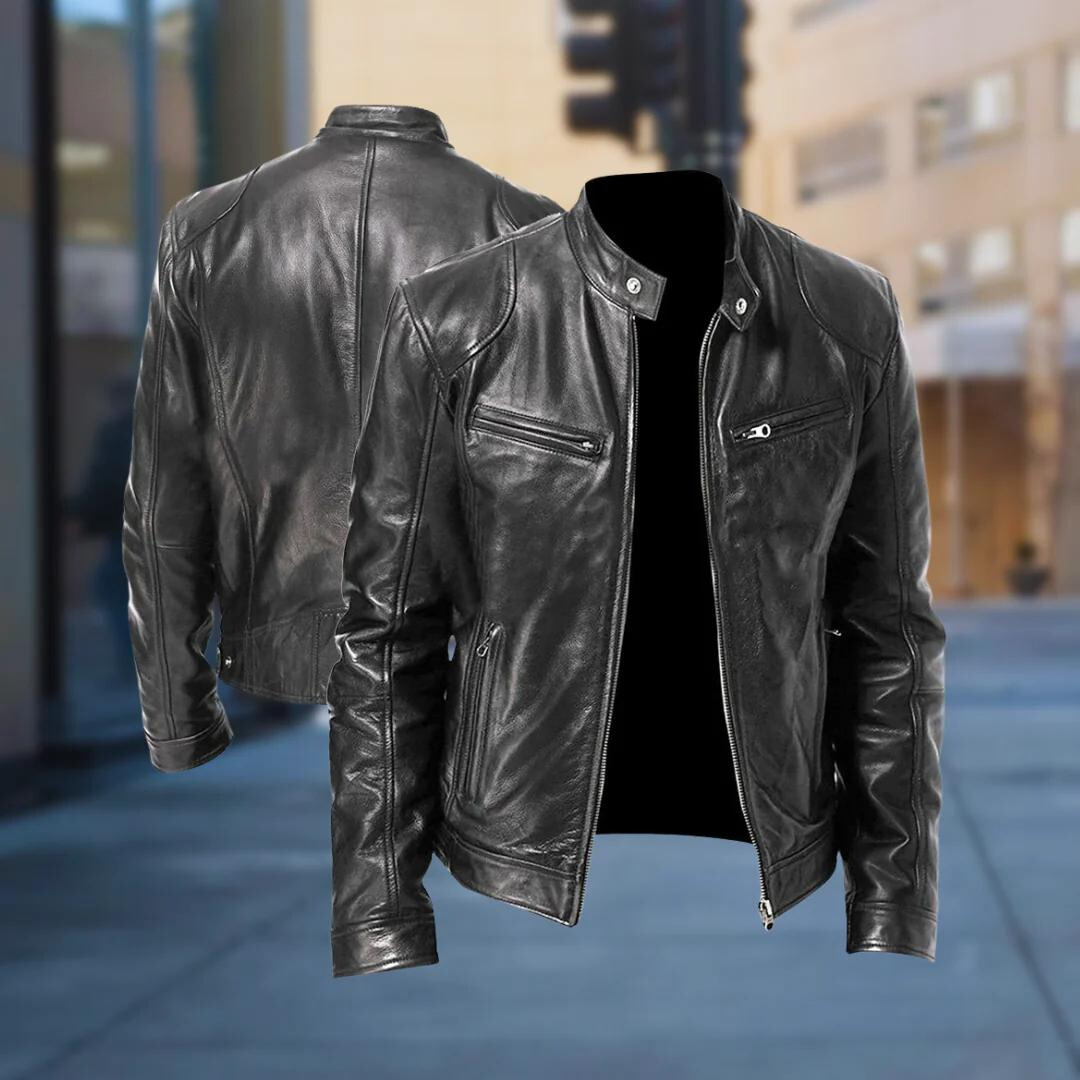 David Homme Leather Jacket – Elegant & Durable Blouson with Modern and Comfortable Style