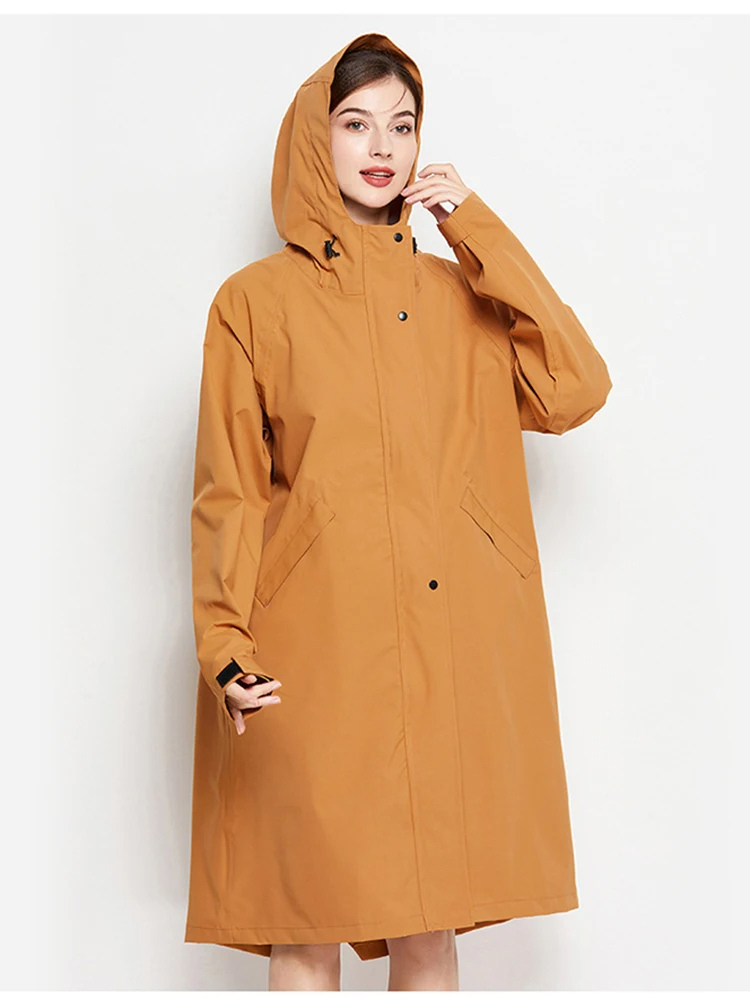 Malia Women's Waterproof Jacket – Lightweight Windbreaker with Adjustable Hood & Practical Pockets