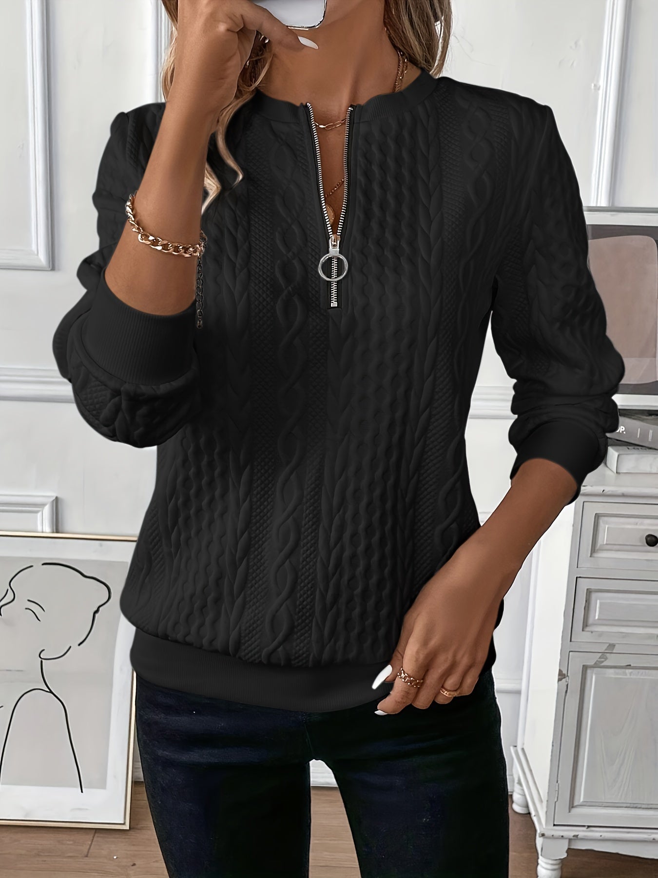 Amora Women's Pullover in Soft Knit – Daily Comfort & Casual Elegance
