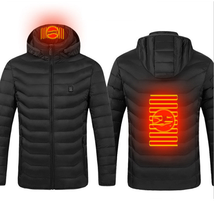 Axel Men's Winter Heated Jacket – Waterproof Softshell with Hood & Built-in Heating