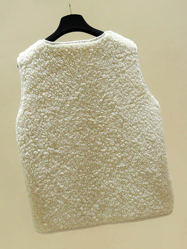 Nora Sleeveless Vest Women – Soft Fabric, Button Closure & Versatile Style