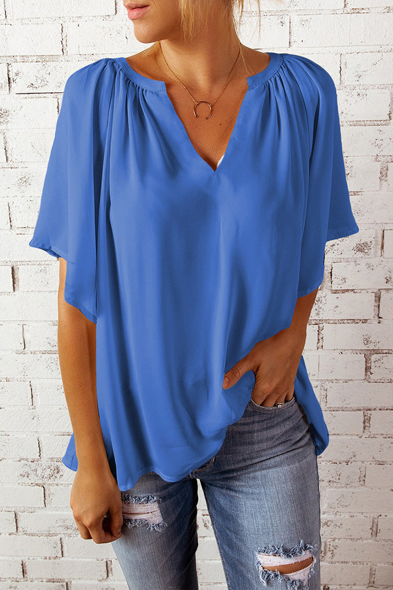 Samara T-Shirt Woman – Casual Top with Short Sleeves in Soft Knit and Loose Fit