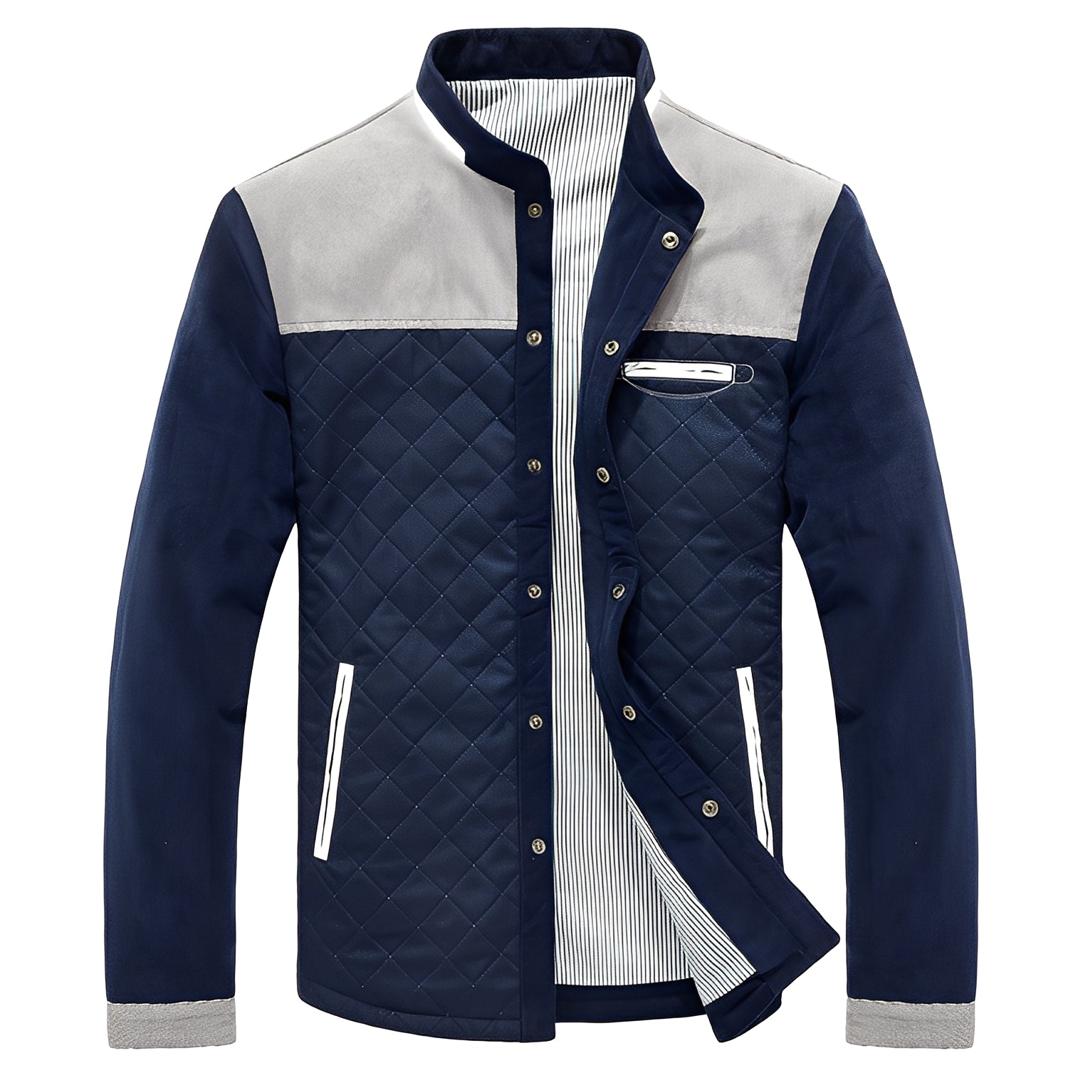 Ythan Veste Patchwork for Men – Modern and Elegant Coat in Premium Fabric with Contemporary Design