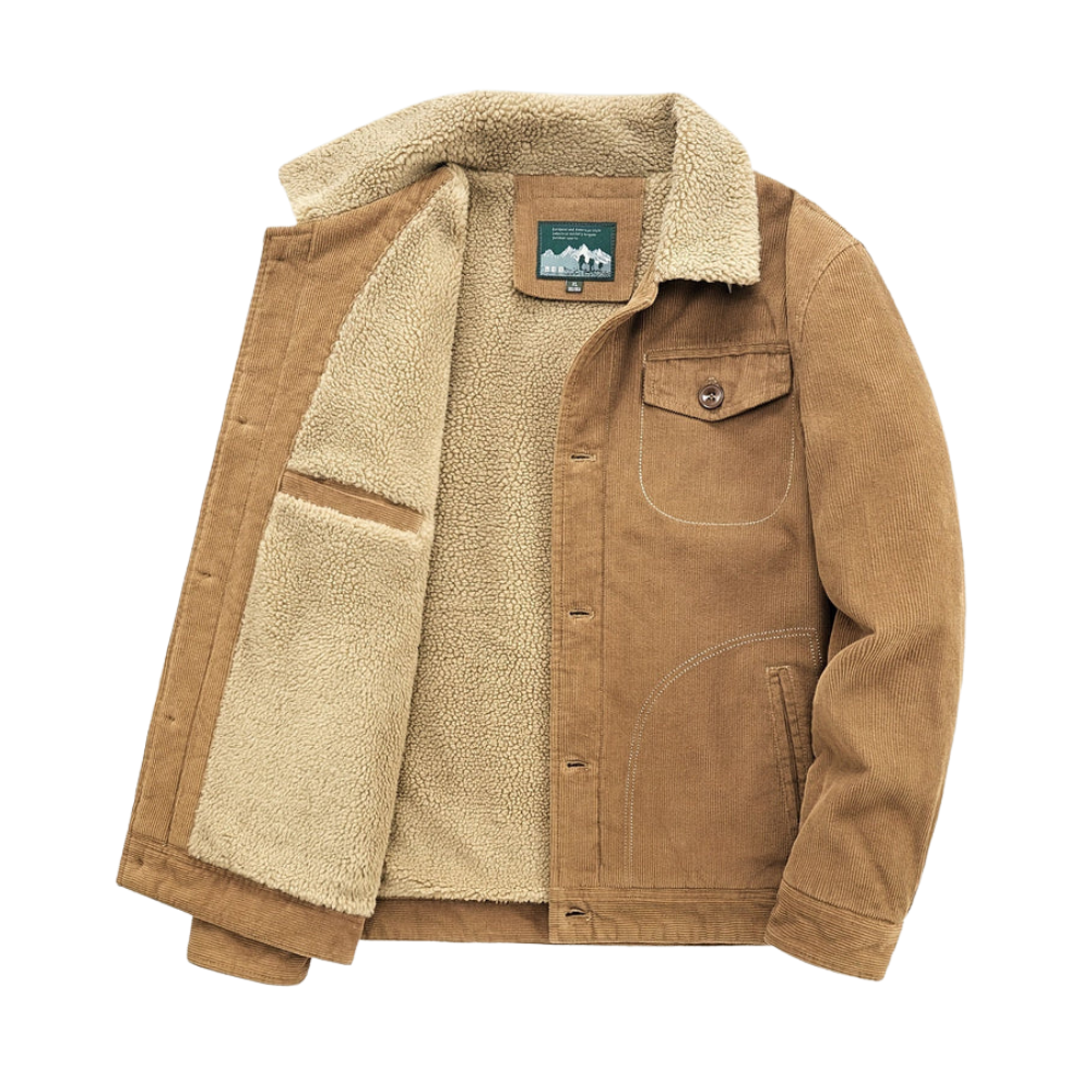 Light Cotton Coat With Chest Pocket For Outdoor For Men