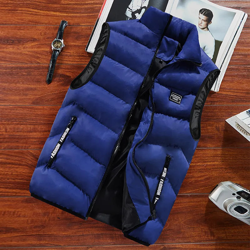 Clarence Quilted Vest Men – Sleeveless, Thermal Insulation & Zipper Closure