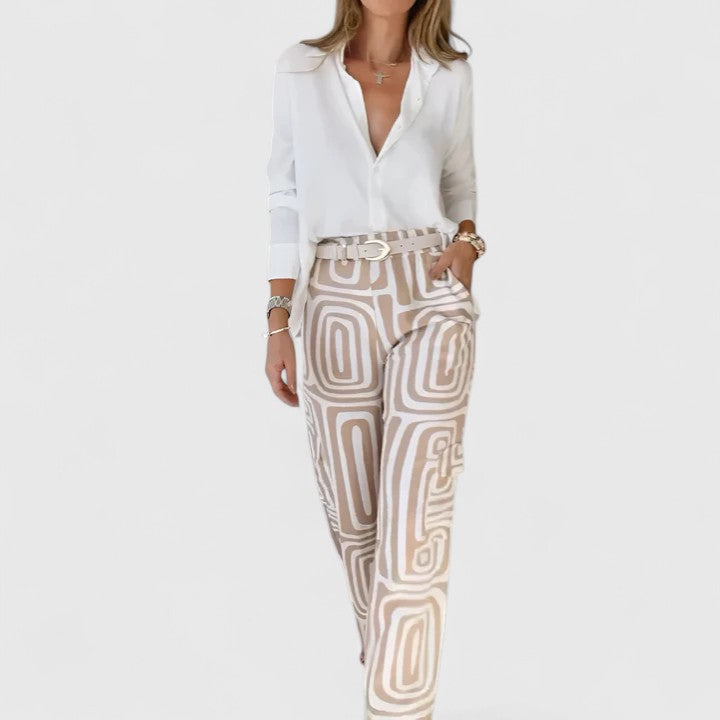 Elegant Two-Piece Set (Includes a Free Belt) – All-Day Comfort