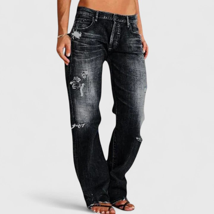 Denim Relaxed Fit Chic Denim Jeans – Breathable Fabric & Lightweight Feel