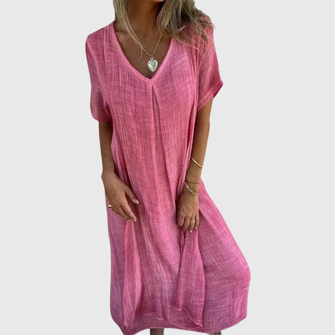 V-Neck Dress – Lightweight Feel & Flattering Silhouette