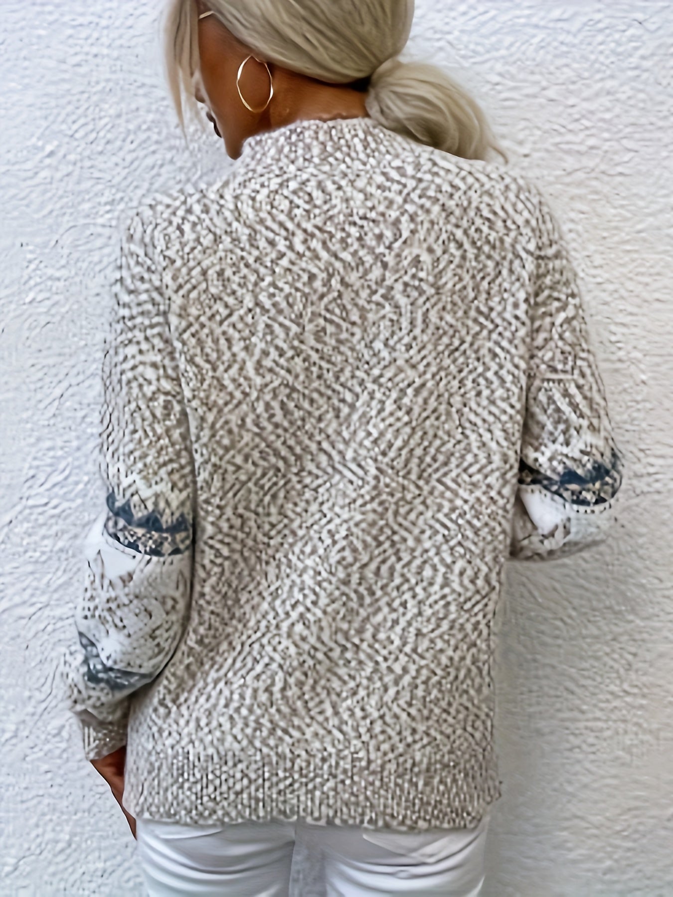 Graciela Women's Norwegian Pullover – Warm Wool Knit Scandinavian Snowflake Pattern