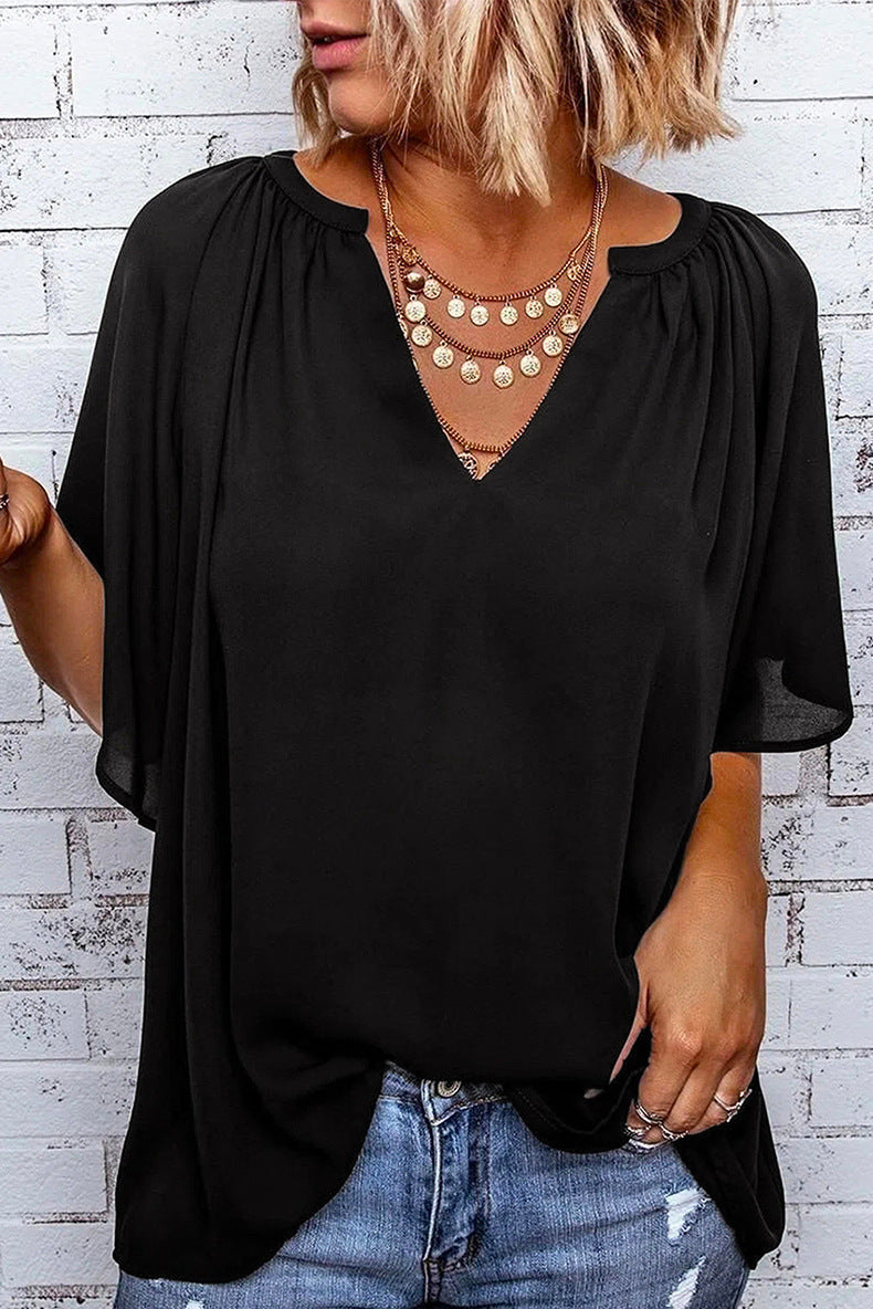 Samara T-Shirt Woman – Casual Top with Short Sleeves in Soft Knit and Loose Fit