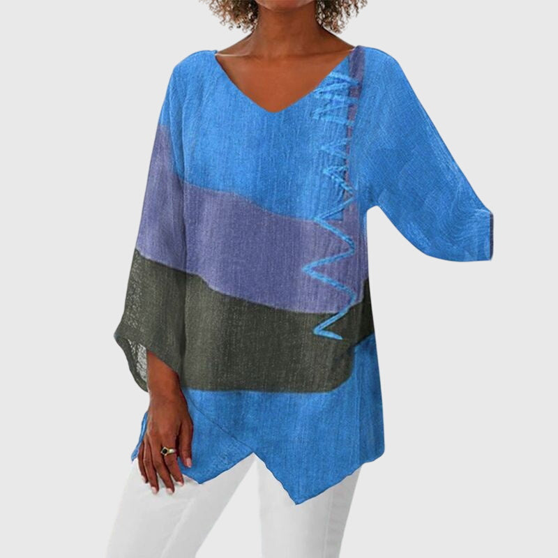 V-Neck Women's Top – Flattering Silhouette & Flowing Movement