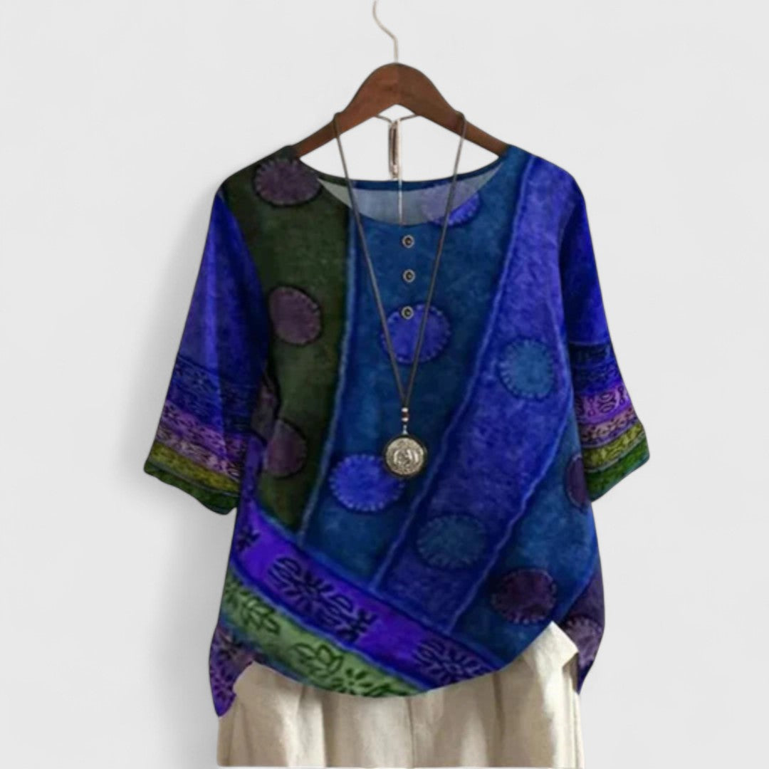 Short Sleeve Button Front Women's Top – Flattering Silhouette