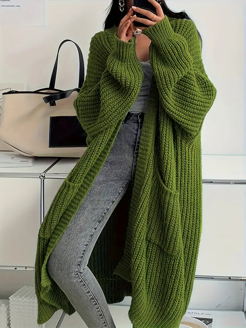 Marina Gilet Woman – Long Soft & Elegant Knitted Vest for Autumn with Comfortable Fit
