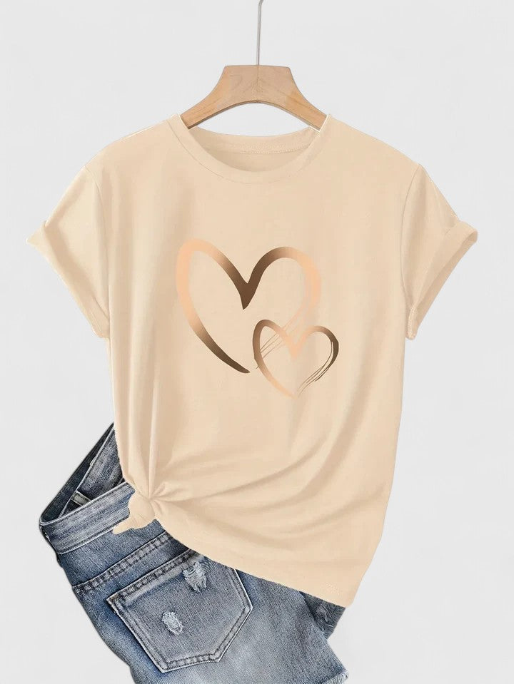 Denim Short Sleeve Comfortable Short Sleeve T-Shirt – Flattering Silhouette & All-Day Comfort