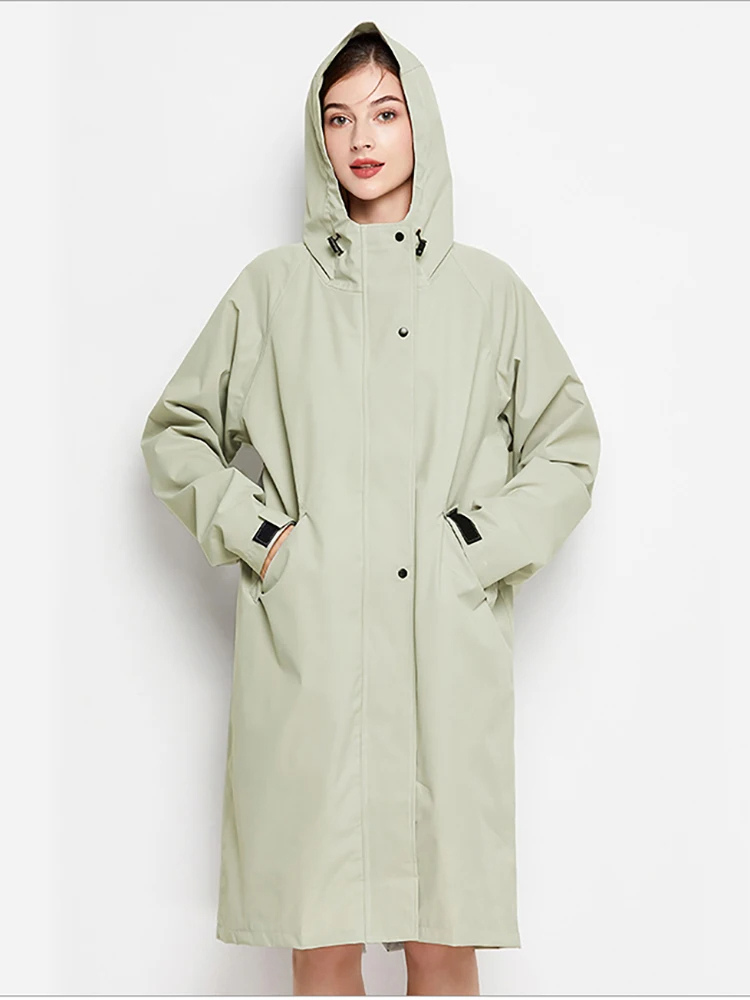 Malia Women's Waterproof Jacket – Lightweight Windbreaker with Adjustable Hood & Practical Pockets