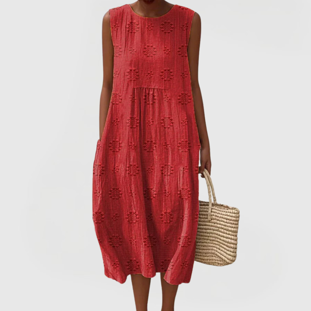 Floral Summer Dress – Waist-Defining Fit