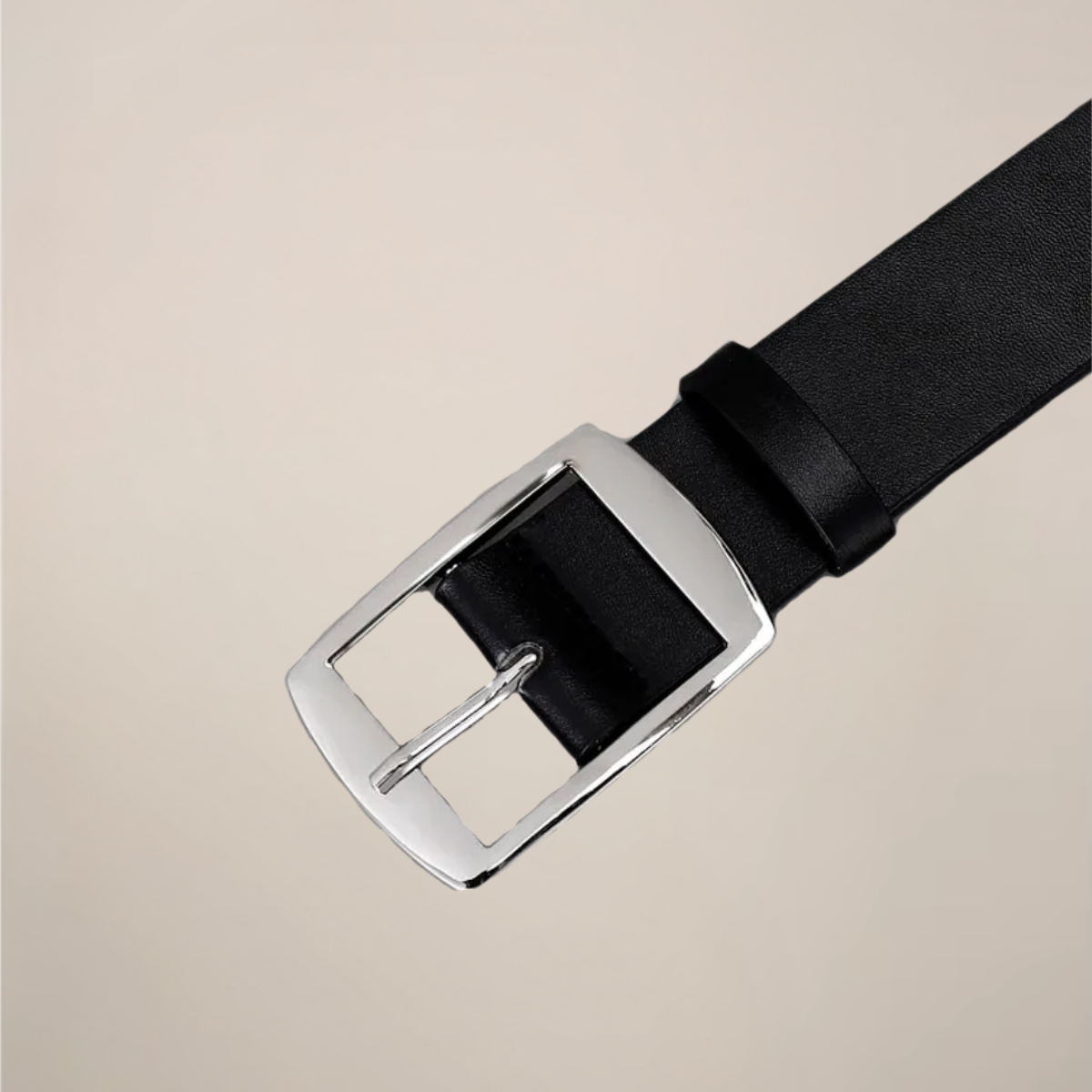 Men’s Classic Belt – Polished Buckle Design